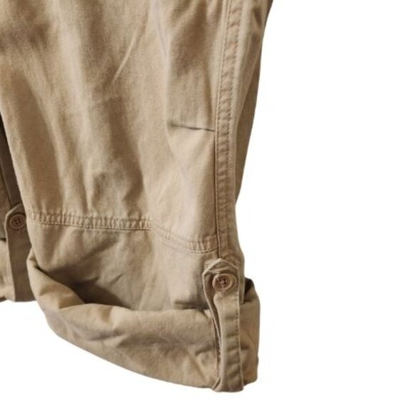 VENEZIA KHAKI CARGO ROLL-UP PANTS SIZE 16 - Picture 2 of 7